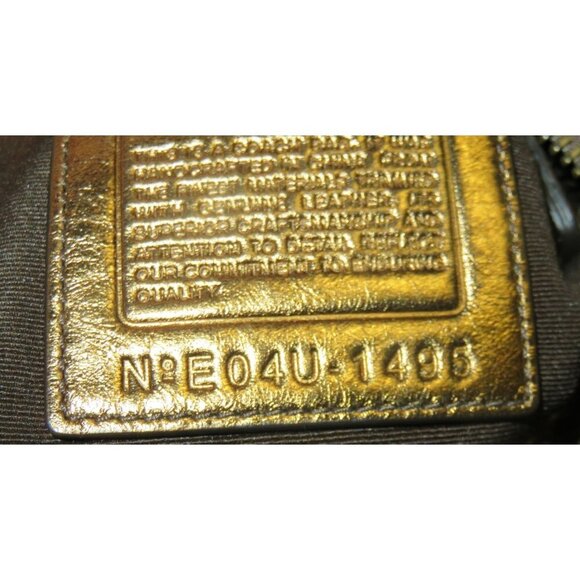 Coach 2004 Special Edition Signature C Khaki Bronze Canvas Suede & Leather Buckl - Picture 10 of 15